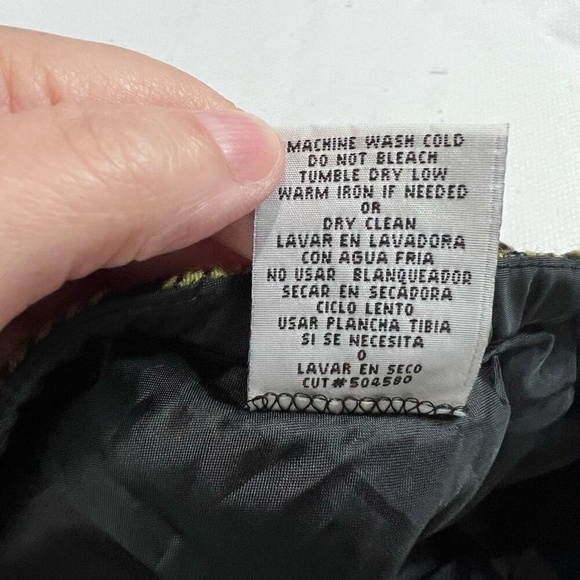 Vintage Green Black Heritage Plaid Midi Skirt - Picture 4 of 6